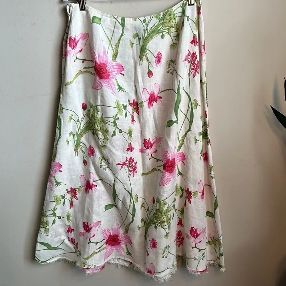 Dandy By Randim 100% Linen Skirt XL